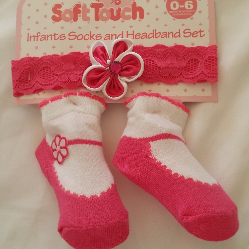 Infants Socks and Headband Set